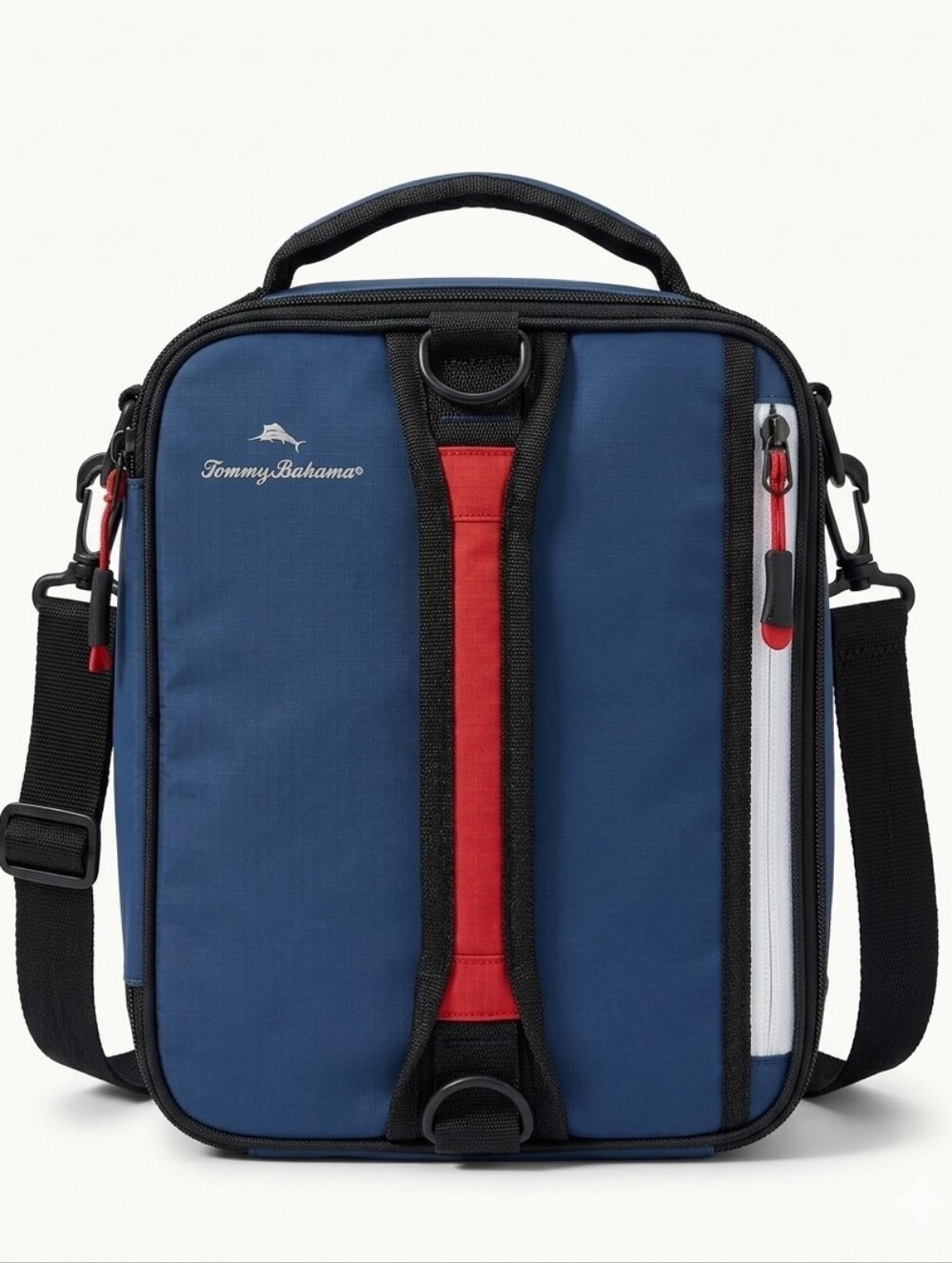 🔸️NWT Tommy Bahama Blue Fridge Cold 2 Ice Walls Expandable Cooler Lunch Bag
